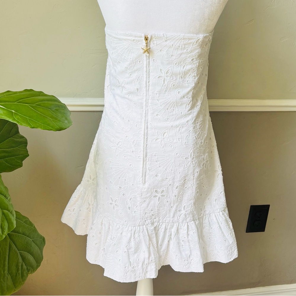 Lilly Pulitzer Adorie White Strapless Dress - Picture 3 of 10